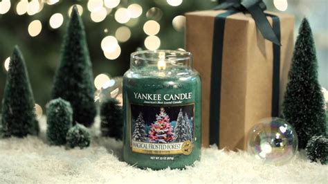Magical frosted fordst candle